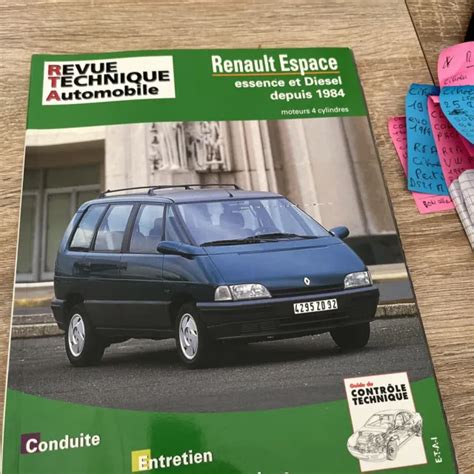 REVUE TECHNIQUE RENAULT ESPACE 2 2 I 2 0 GTS TSE 2 1 TD DX TURBO 2000 1