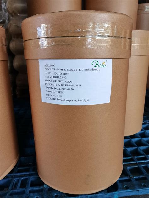 CAS 52 90 4 L Cysteine HCl Anhydrous With Halal Kosher FDA GMP L