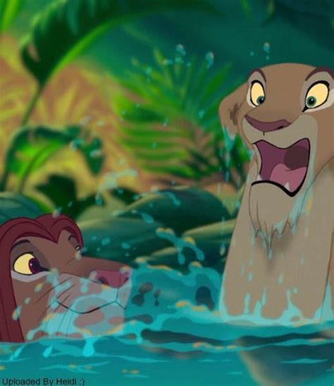 In Lion King 1994 Simba Happily Swims And Jumps In Water Whereas Nala