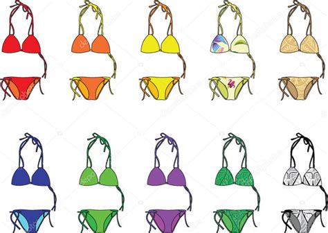 Bikini Collection Stock Vector Violeta