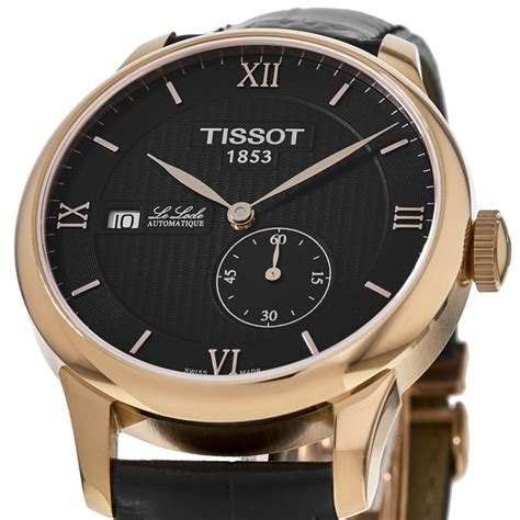 Tissot Le Locle Automatic Black Dial Leather Strap Men S Watch T