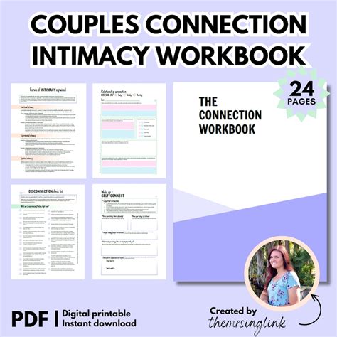 Intimacy Workbook for Couples, Connecting With Your Partner, Printable ...