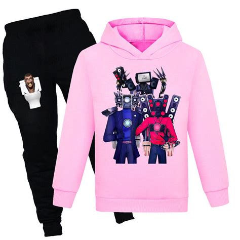 Skibidi Toilet Trainingsanzug Kinder Hoodie Hose Jogginganzug Sportanzug Set Ebay