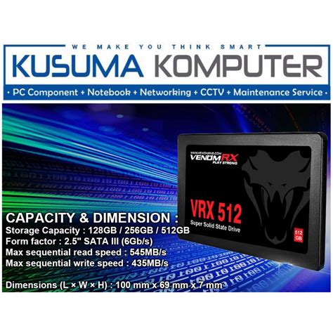 Jual Venomrx SSD VRX 256GB SATA III 2 5 Shopee Indonesia