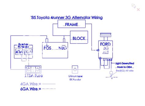 Toyota Pickup Alternator Wiring Diagram