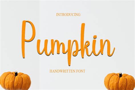 Pumpkin Font By NYA Letter Creative Fabrica