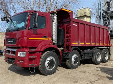 Купить Самосвал КамАЗ 65801, 2018 г, красный БУ - характеристики ...