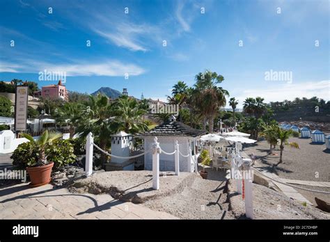 La Caleta On The Costa Adeje In Tenerife Canary Islands Spain Stock