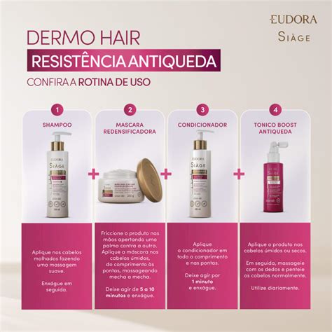 Máscara Capilar Siàge Dermo Hair Resistência Antiqueda 250g Eudora