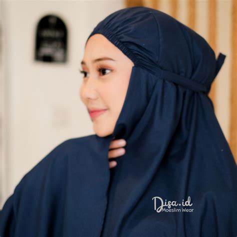 Jual Disa Id Mukena Traveling Polos Dewasa Siti Khadijah Penutup Dagu