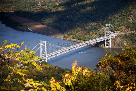 Bridge Over The Hudson River Picture And HD Photos | Free Download On Lovepik