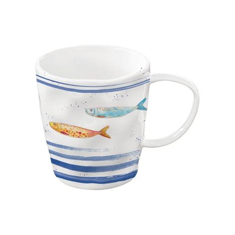Кружка с рыбками Bord de Mer Easy Life Italy l Cup and mugs from fish ...