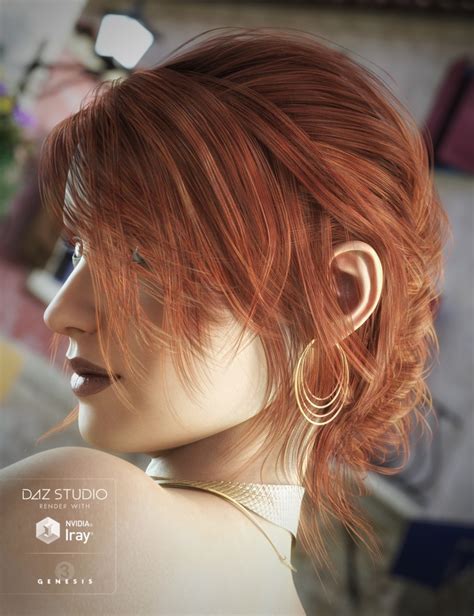 French Twist Hair For Genesis 3 Female S TOPGFX Daz3d Renderosity