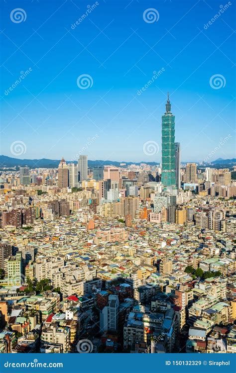 Cidade Bonita De Taipei Da Constru O Da Arquitetura Imagem De Stock