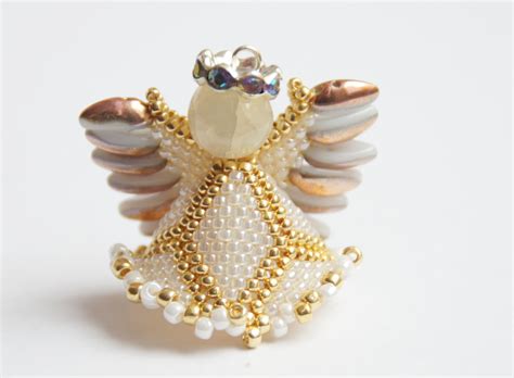 12 Designs Of Christmas Day 6 How To Make A Beaded Angel Handmade