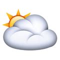 🌥 Sun Behind Large Cloud Emoji Meaning with Pictures: from A to Z