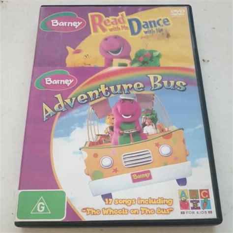 BARNEY READ WITH Me Dance With Me Barney Adventure Bus DVD R4 FREE