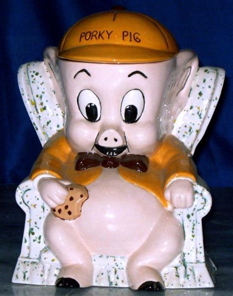 272 PORKY PIG COOKIE JAR MARKED WARNER BROS Manufac Mar 29 2008