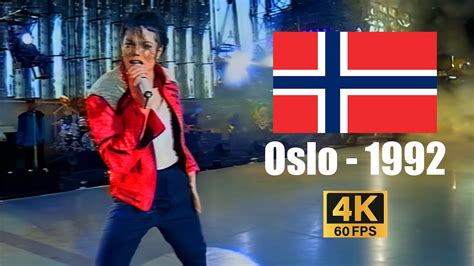 Michael Jackson Beat It Live In Oslo July 15th 1992 4K60FPS