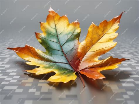 Premium Photo | AutumnColored Fall Leaf Isolated on Transparent Background