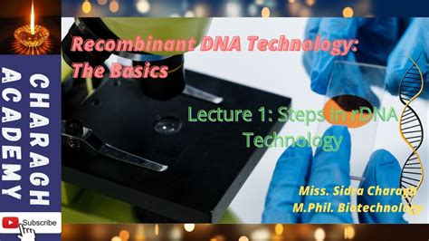 Recombinant Dna Technology The Basics Steps Of Recombinant Dna