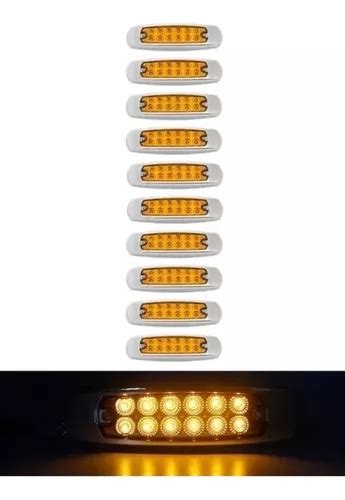 Pack X Luces Led Laterales Trocha V V Para Camion Cuotas Sin