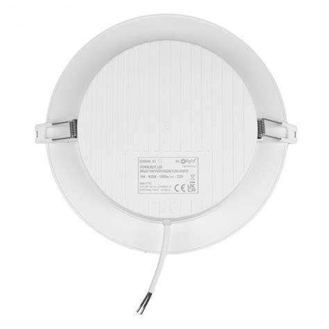 Panel LED podtynkowy 18W 1980lm 4000K Downlight okrągły biały EcoLight