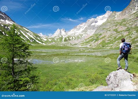 Trekker stock image. Image of people, nature, grass, natural - 5772221