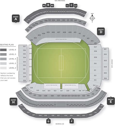 Eden Park Seating Plan, Eden Park Seating Map with Seat Numbers