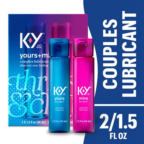 K Y Yours Mine Lube Personal Lubricant Glycerin Based Formula Him