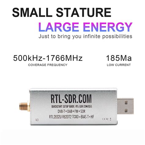 Rtl Sdr Blog V Rtl U Ppm Tcxo Hf Biast Sma Software Defined Radio