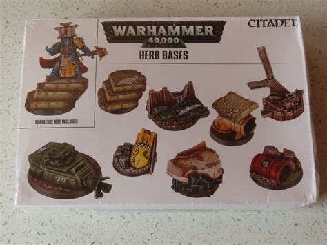 Games Workshop Hero Bases Warhammer 40000 Bnib New Basing Gw 32mm 40mm