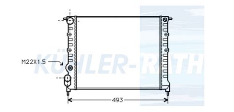 radiator suitable for 7700786444 7701047886 - KUEHLER-RATH