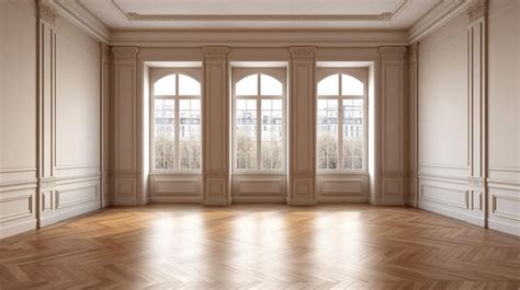 Premium Ai Image Empty Room Interior Design Open Space With Oak