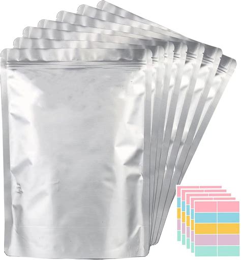 Pcs Gallon Mylar Bags For Food Storage X Mil Stand Up