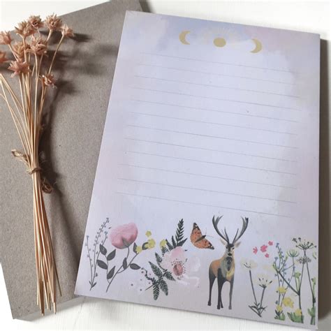 Whimsical watercolour notepad – Glitter and Earth