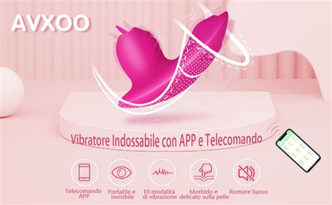 AVXOO Vibratore Per Donna Telecomando A Distanza Con Bluetooth APP