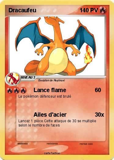 Pokémon Dracaufeu 1332 1332 Lance flame Ma carte Pokémon