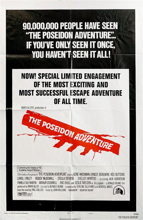 The Poseidon Adventure Original R1974 U.S. One Sheet Movie Poster ...