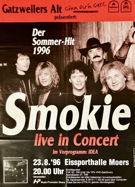 Smokie Idea Konzertplakat Concert Poster Eissporthalle