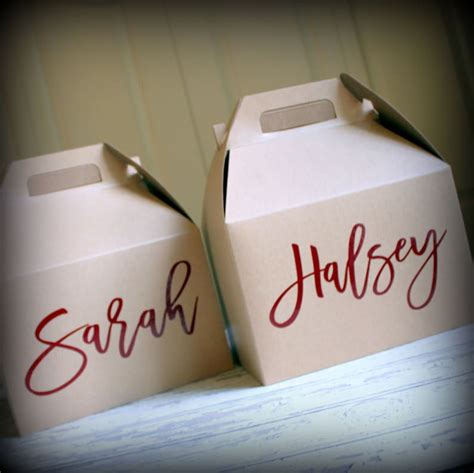 Personalized Gable Box For Bridesmaids Groomsmen Etsy