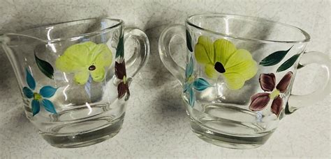 Bartlett Collins Gay Fad Hand Painted Sugar Creamer Set Vintage