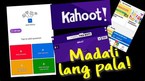 Paano Gumawa Ng Quiz Gamit Ang Kahoot App Youtube