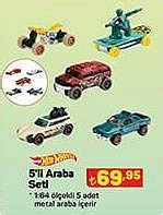 Hot Wheels li Araba Seti İndirimde Market