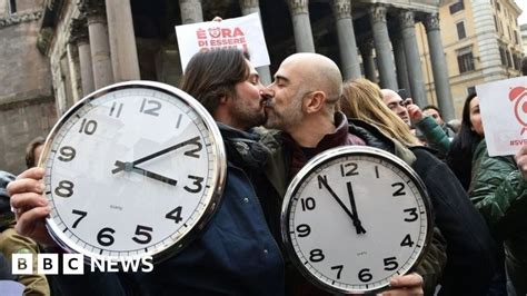 Italy Same Sex Marriage Rallies Held Across Country Bbc News