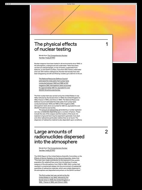 Nuclear Tests on Behance