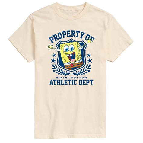 Spongebob Squarepants Property Of Bikini Bottom Athletic Dept Men S Short Sleeve T Shirt