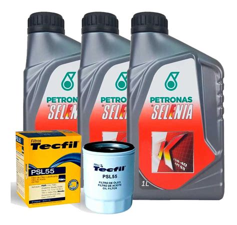 Kit 3 Litros Oleo Selenia K 15w40 E Filtro Oleo Tecfil Psl55 Frete grátis