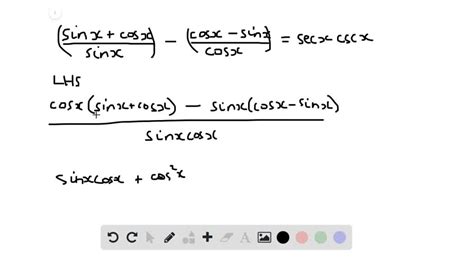 Solved Verify Each Identity Numerade