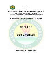 Module Eco Literacy Pdf Republic Of The Philippines Isabela State